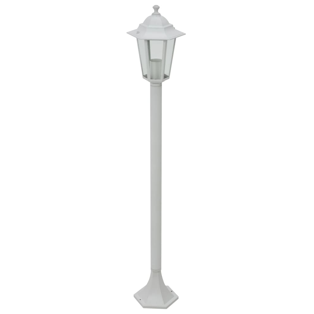 Garten-Pollerleuchte 6 Stk. E27 110 cm Aluminium Dunkelgrün