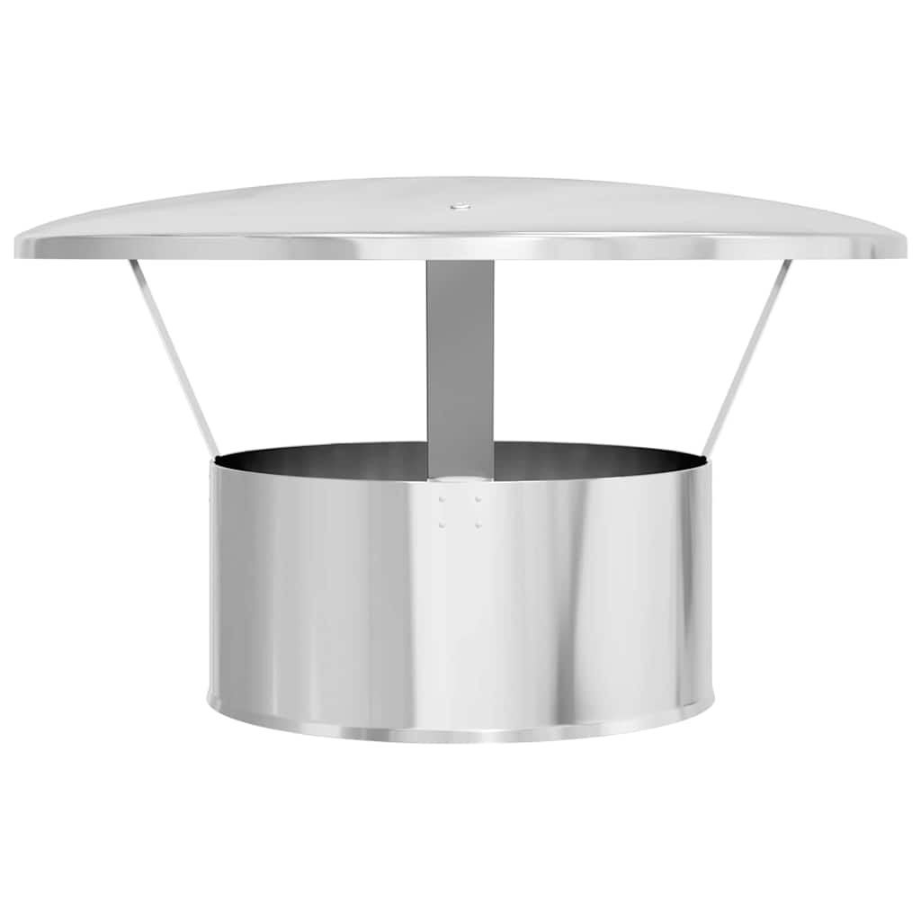 Regenabdeckung Schornstein Silber 20 x 20 x 18 cm Edelstahl
