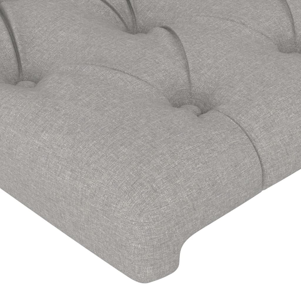 Kopfteil Hellgrau 80x7x118/128 cm Stoff