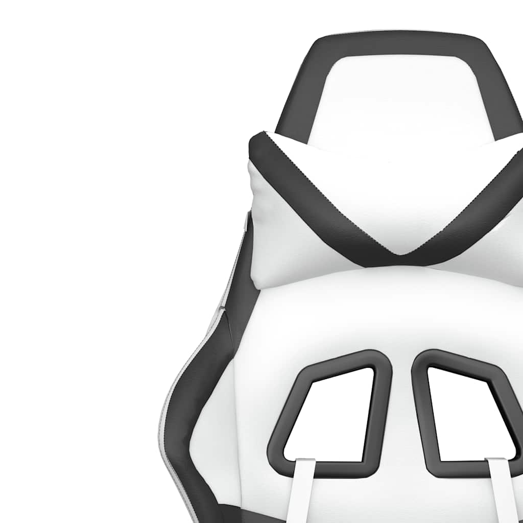 Gaming-Stuhl mit Massagefunktion Schwarz und Grün Kunstleder