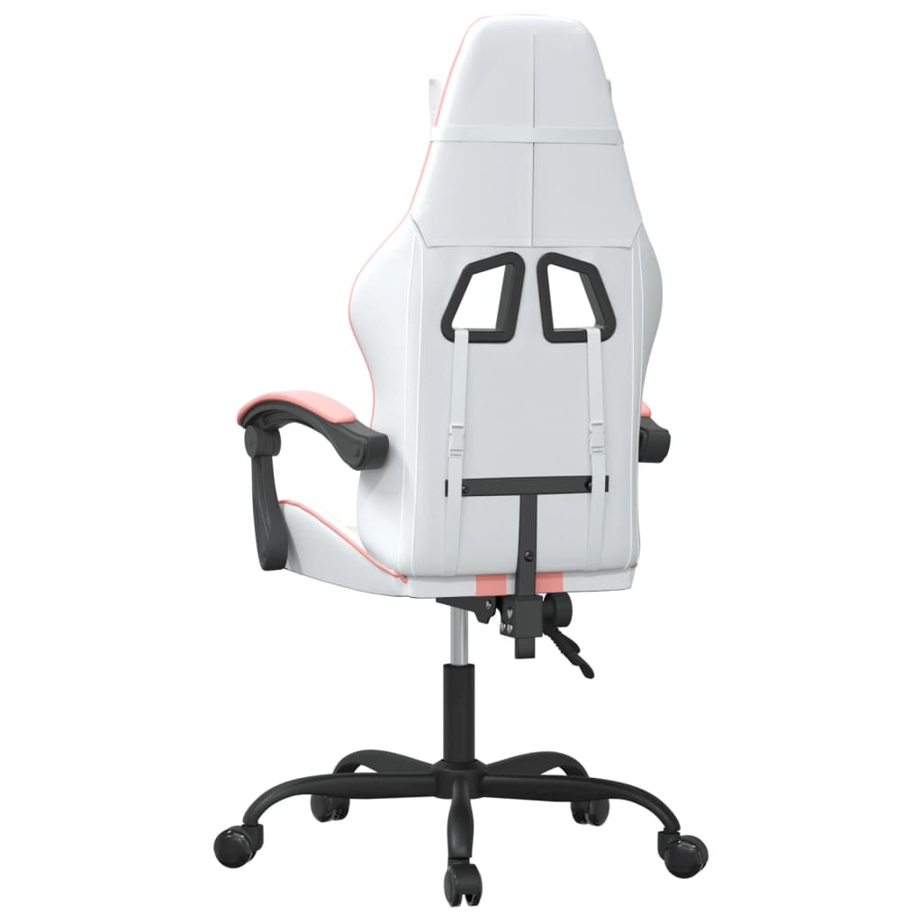 Gaming-Stuhl Drehbar Schwarz und Blau Kunstleder