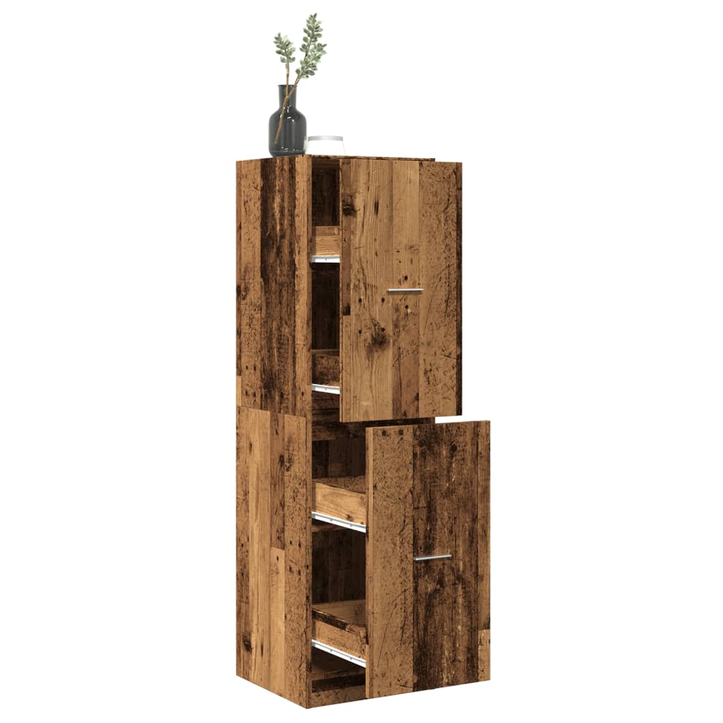 Apothekerschrank Weiß 30 x 41 x 174,5 cm Holzwerkstoff