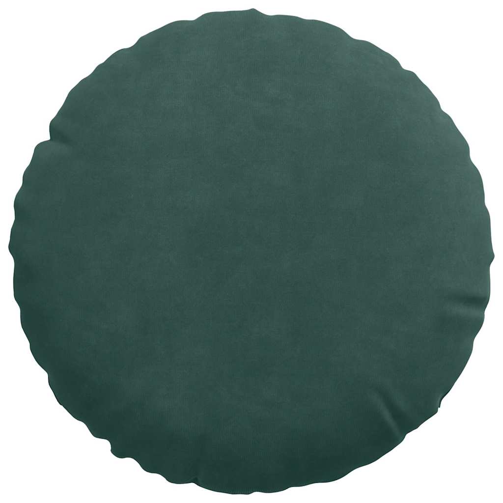 Sitzkissen 2 pcs Blau Ø30 x 13 cm Samt