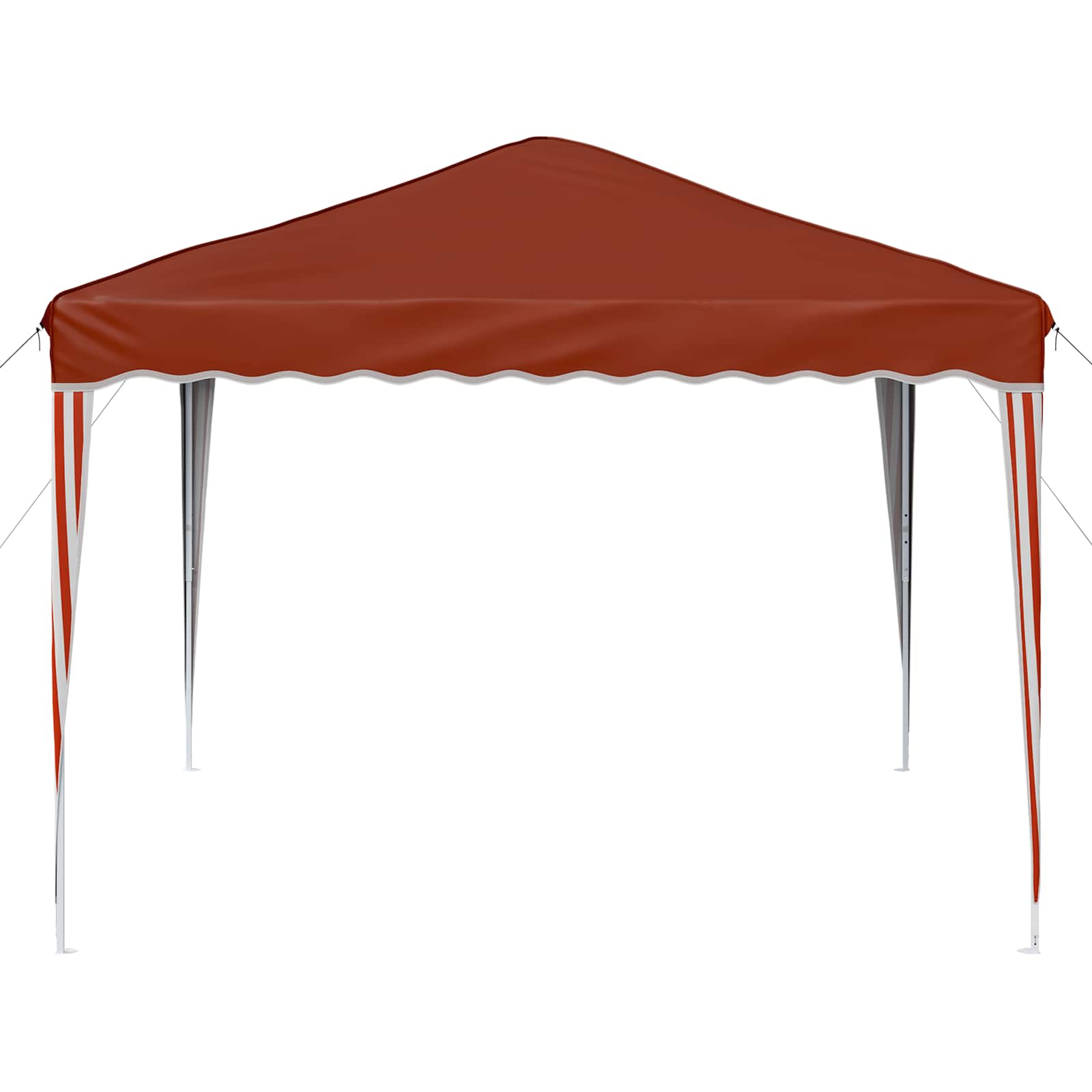 Pop-up Partyzelt 288 x 288 x 245 cm Creme Oxford-Stoff