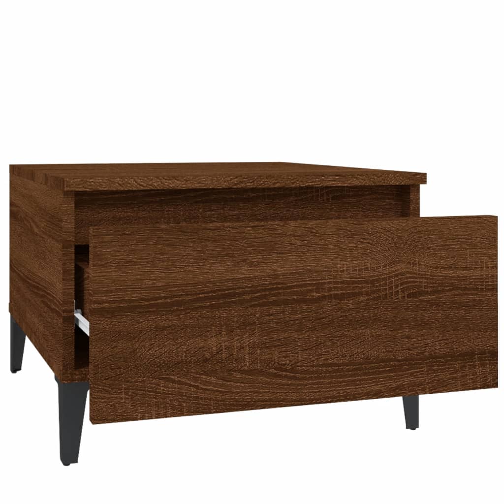 Beistelltisch Weiß 50x46x35 cm Holzwerkstoff