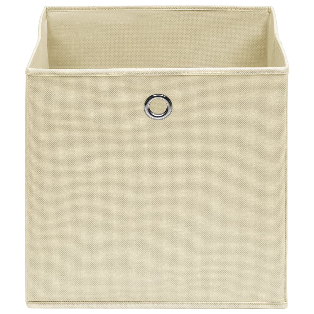 Aufbewahrungsboxen mit Deckeln 10 Stk. 28x28x28 cm Schwarz