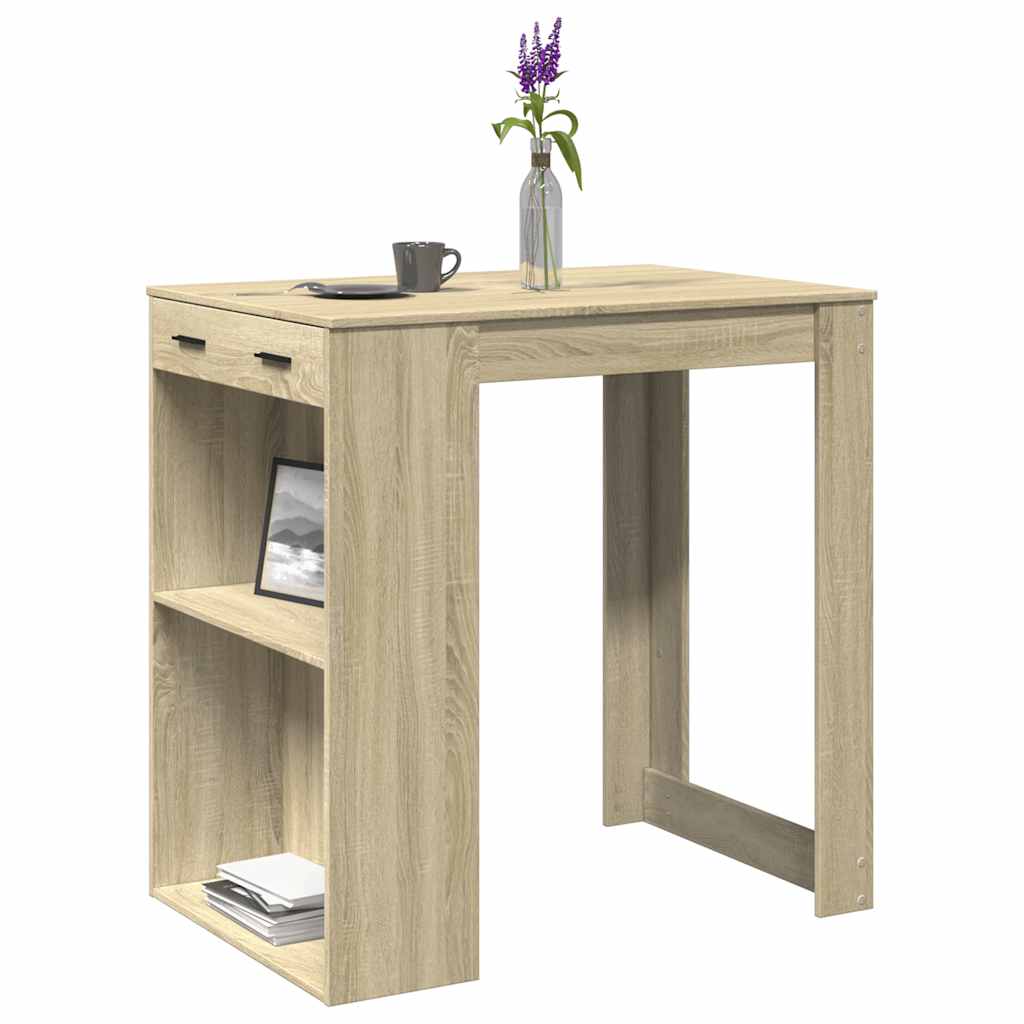 Bartisch Weiß 102x70x103,5 cm Holzwerkstoff
