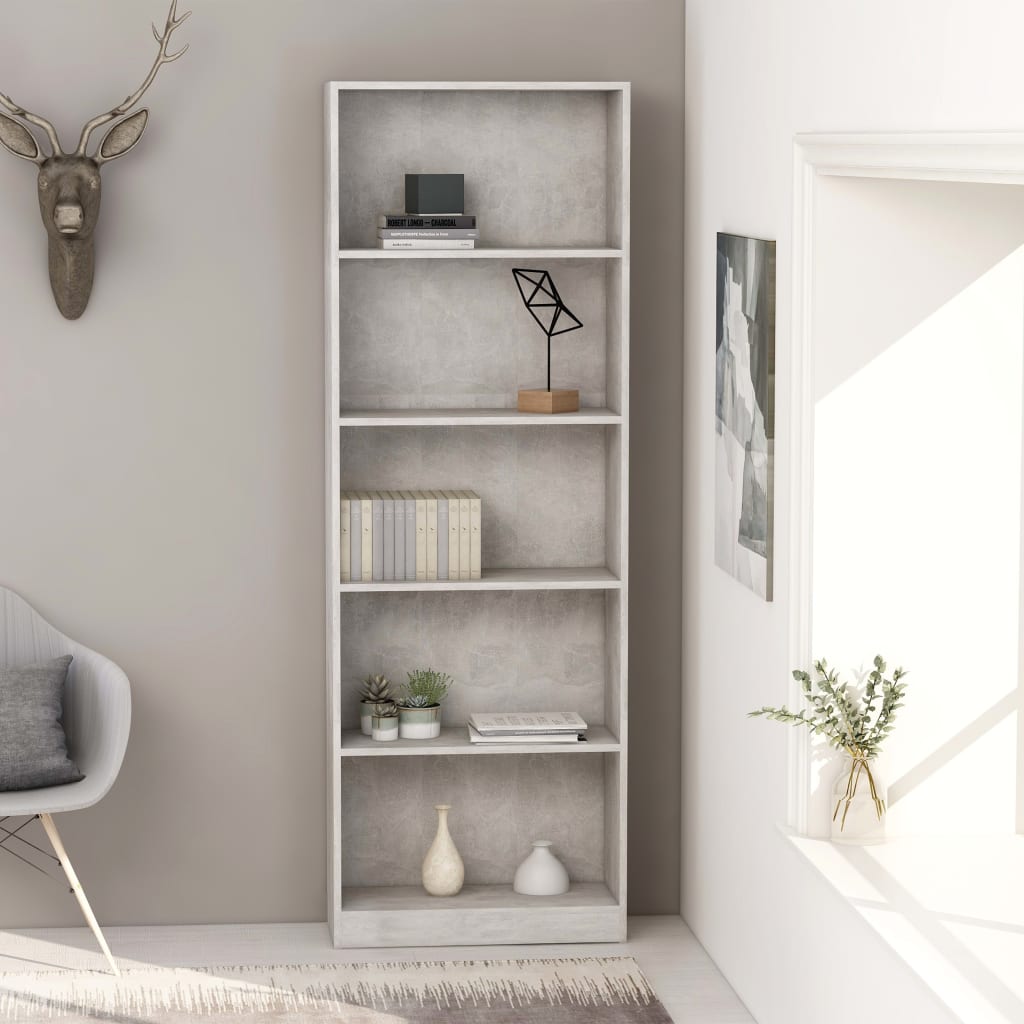 Bücherregal 3 Fächer Weiß 40x24x109 cm Holzwerkstoff