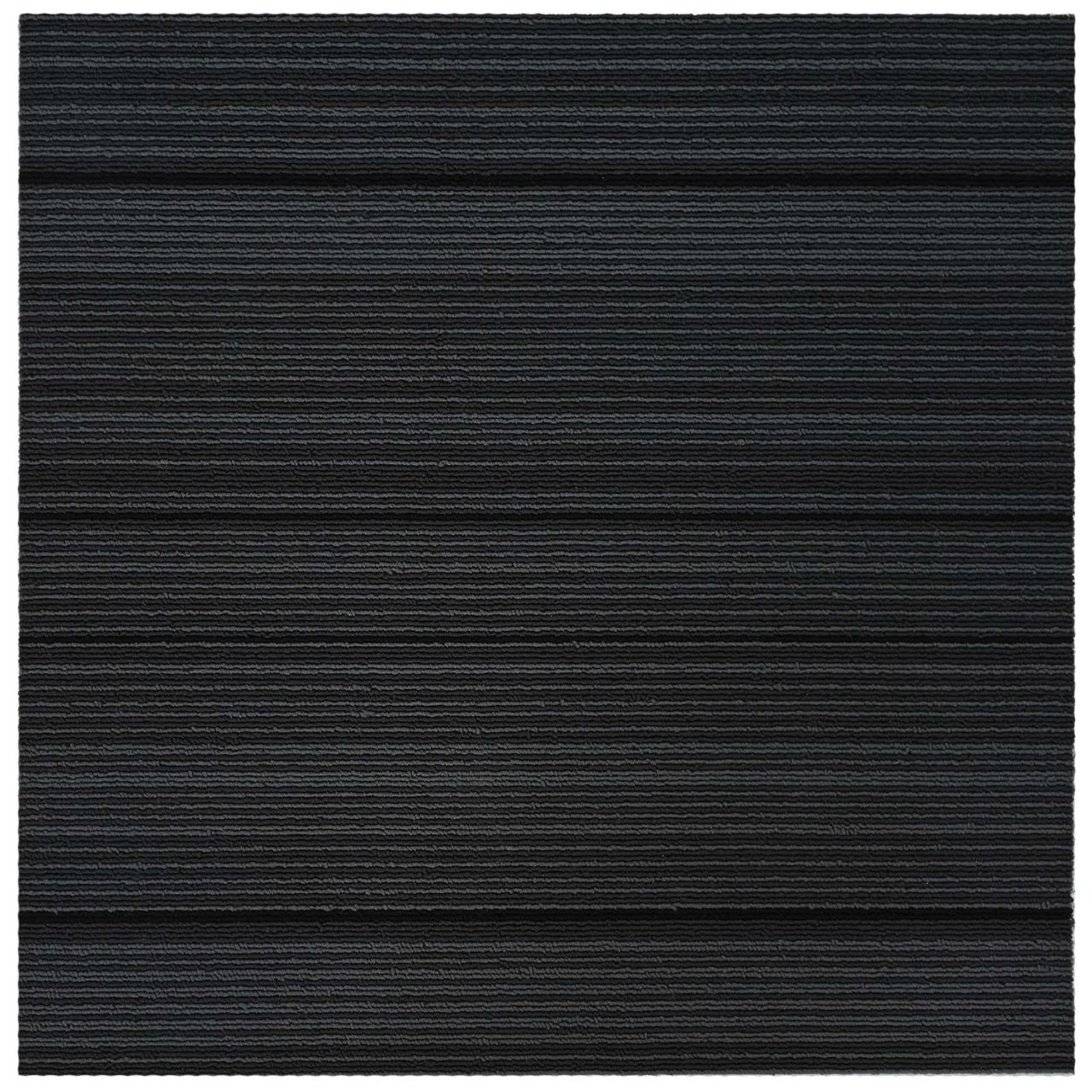 Teppichfliese Hellgrau mit Streifen 50 x 50 cm 4 pcs