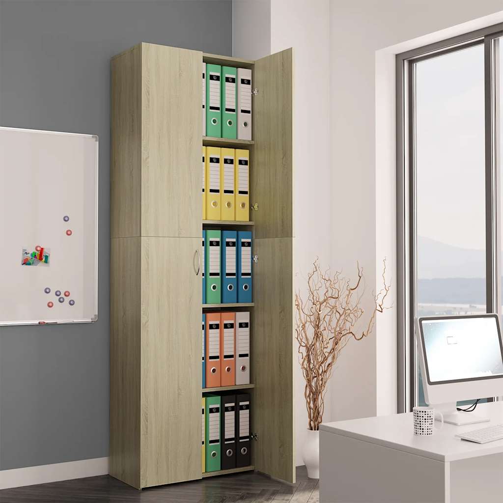 Aktenschrank Weiß 60x32x153 cm Holzwerkstoff