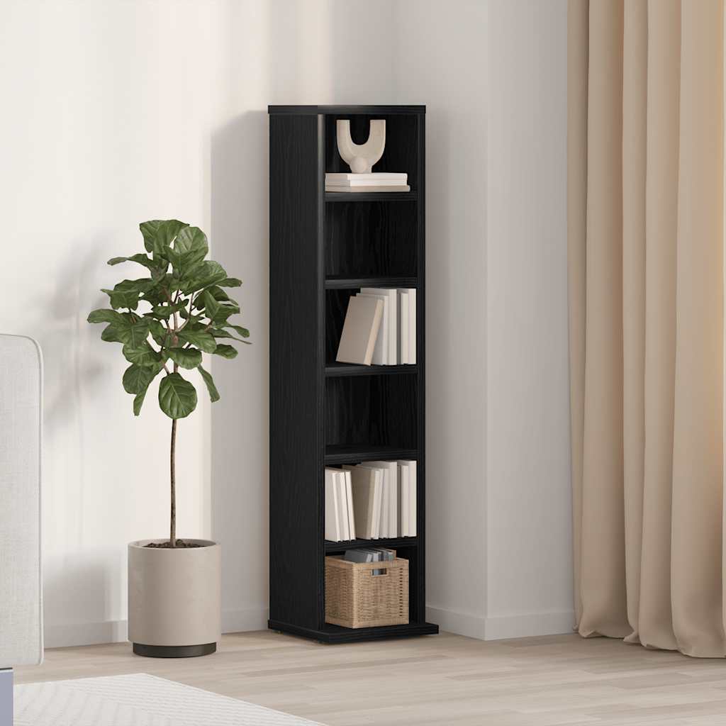 CD-Schrank Weiß 21x20x88 cm Holzwerkstoff