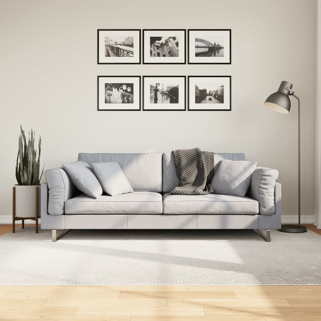 Teppich IZA Kurzflor Skandi-Stil Anthrazit 80x150 cm