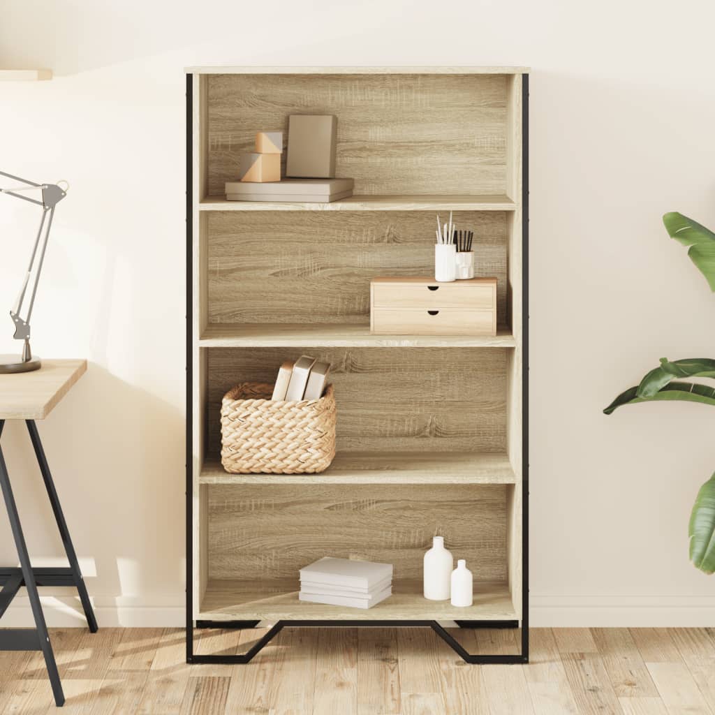 Bücherregal Schwarz 80x31x169 cm Holzwerkstoff