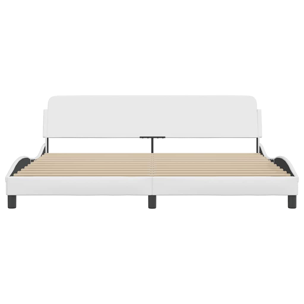 Bettgestell "Dover" Schwarz 80x200 cm Kunstleder