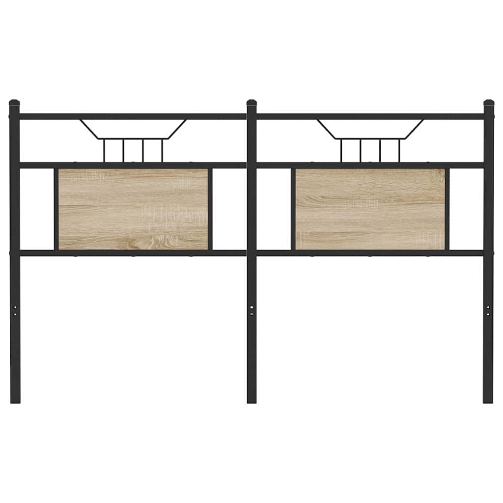 Ersatz-Kopfteil Räuchereiche 75 cm Holzwerkstoff und Stahl