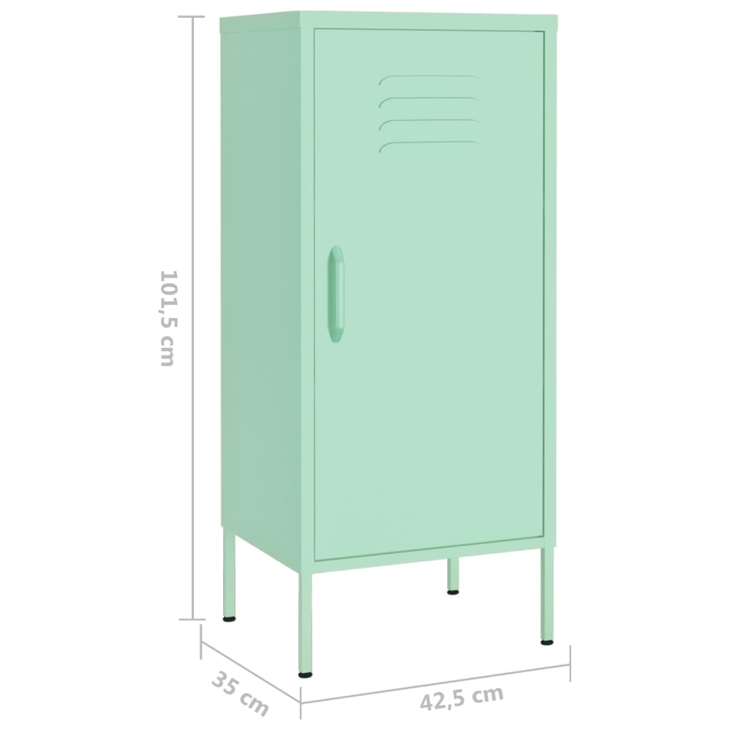 Lagerschrank Olivgrün 42,5x35x101,5 cm Stahl