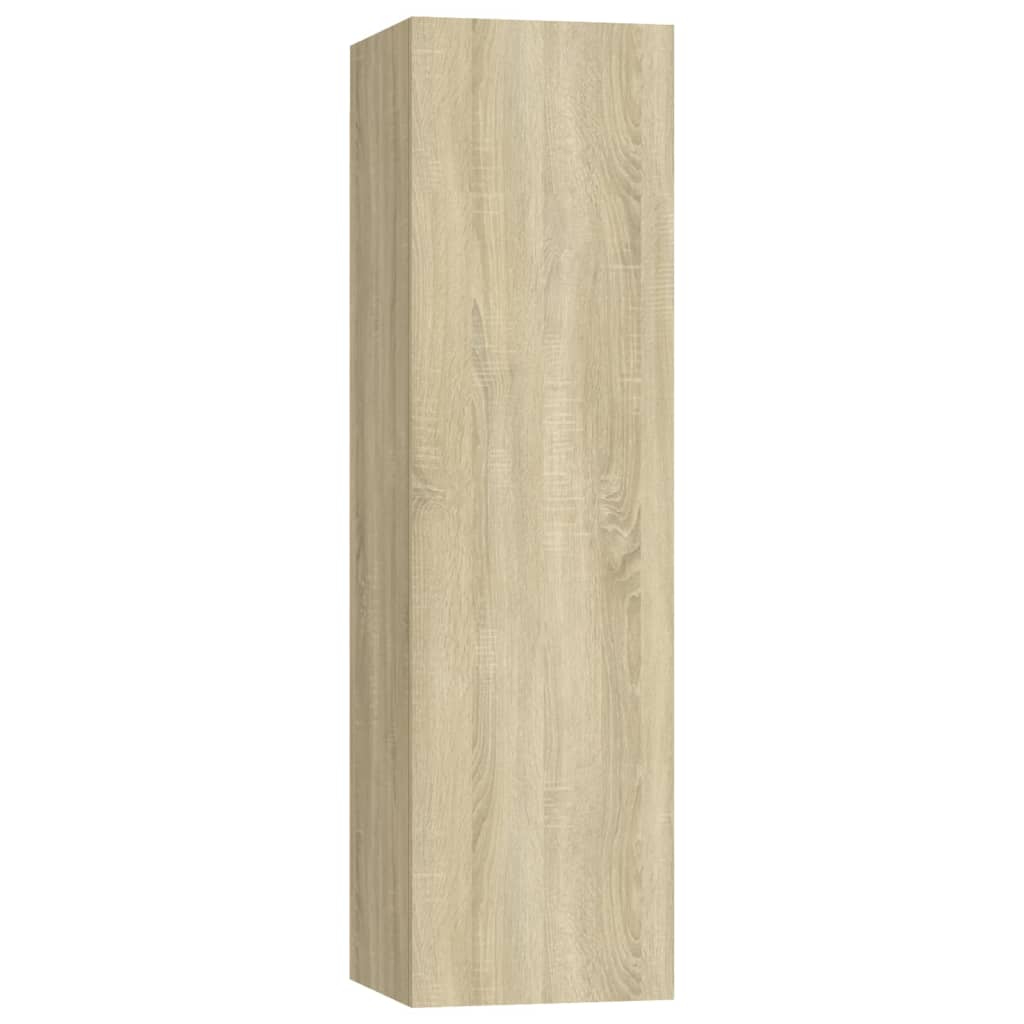 3-tlg. TV-Schrank-Set Weiß Holzwerkstoff