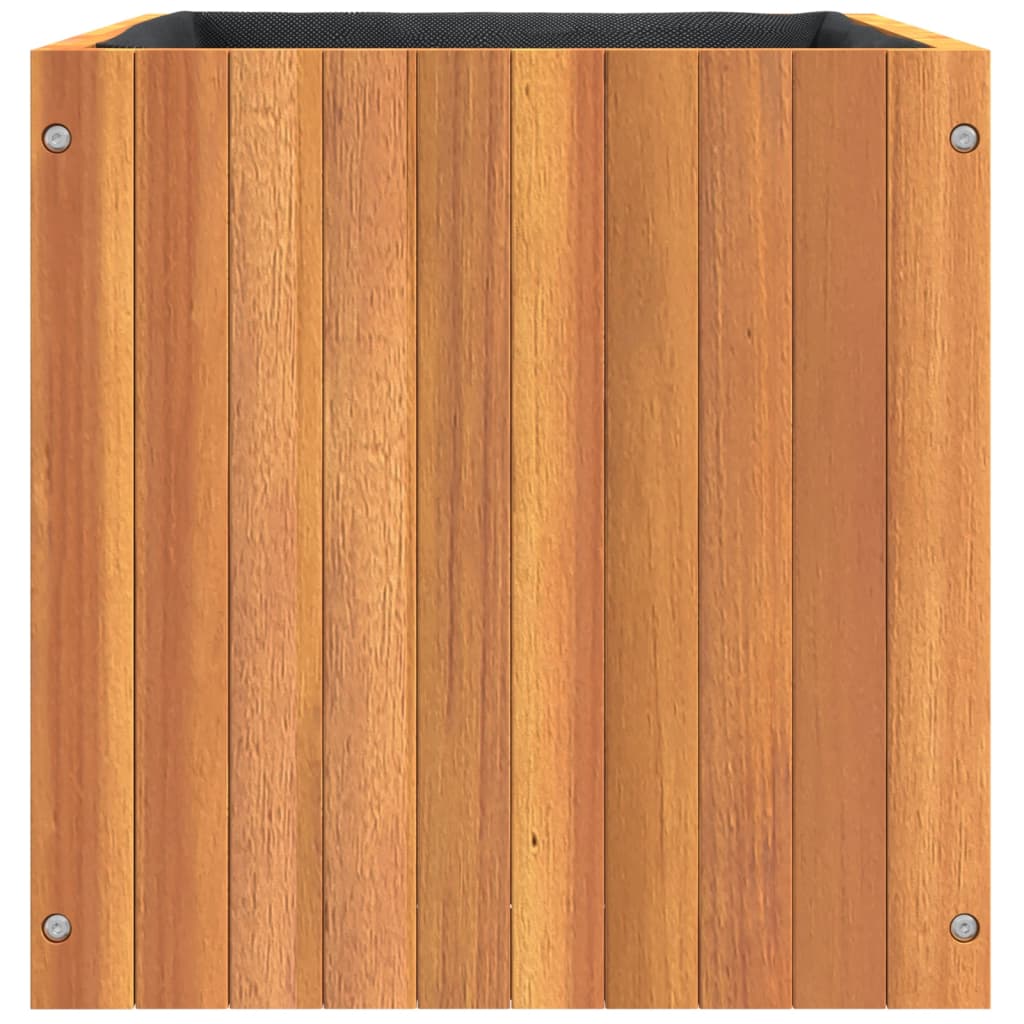 Pflanzkübel 25x25x25 cm Massivholz Akazie