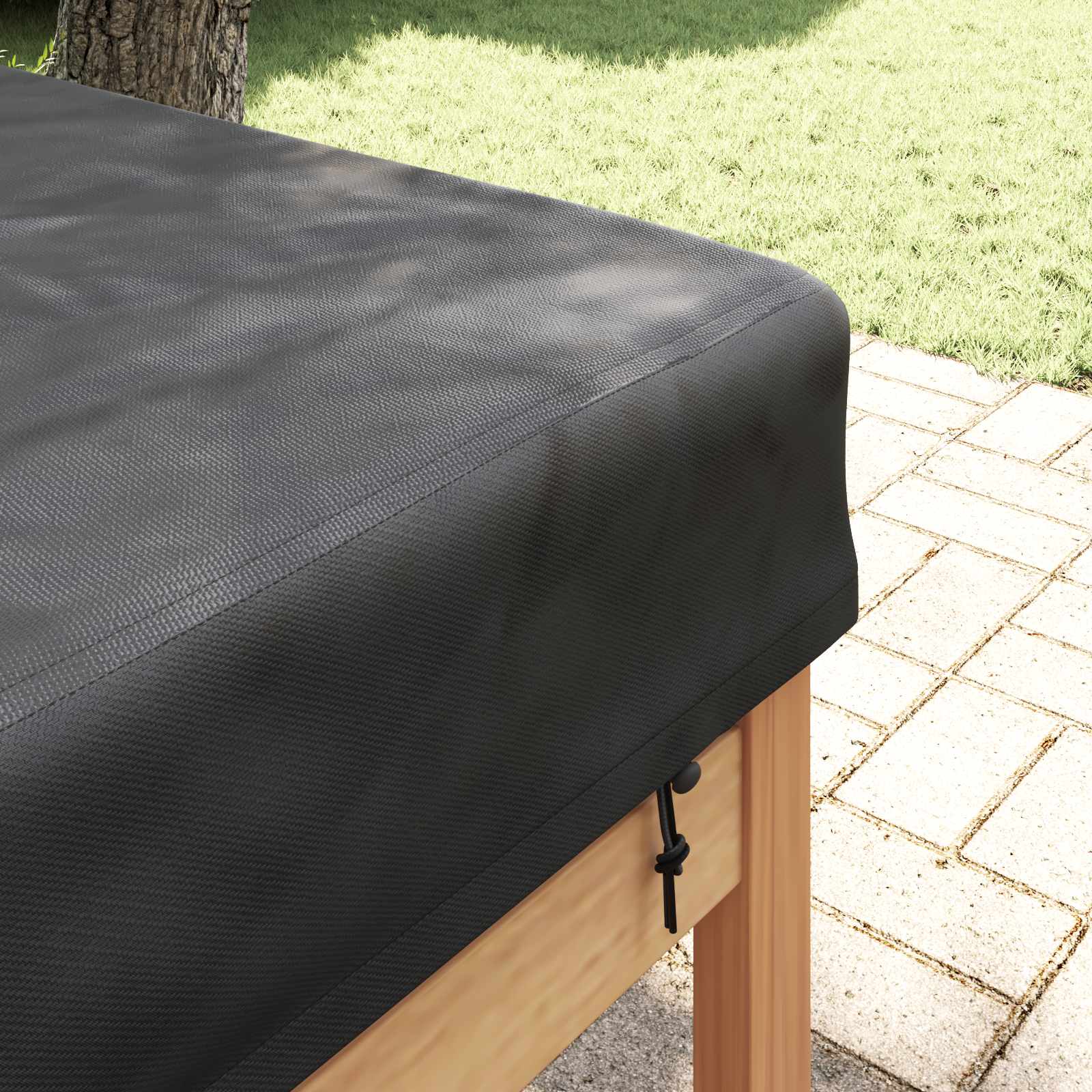 Tischdecken Uni Schwarz 122 x 72 x 15 cm Stoff