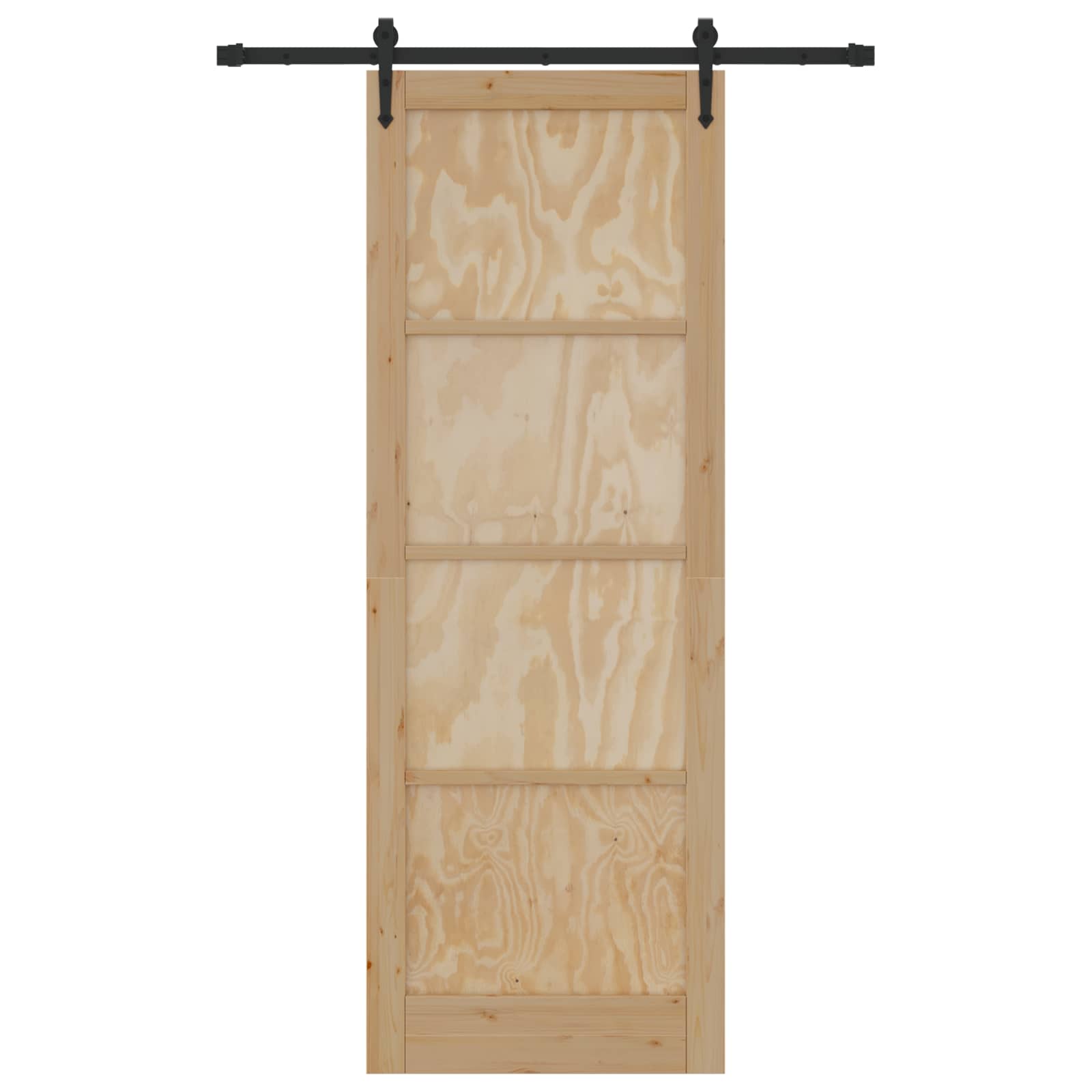 Schiebetür ORKDAL Natur 61 x 198,5 cm Massives Kiefernholz