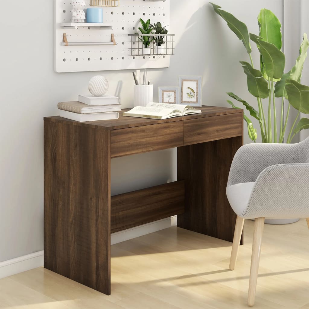 Schreibtisch Weiß 101x50x76,5 cm Holzwerkstoff