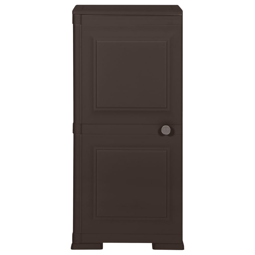 Kunststoffschrank 79x43x125 cm Holzdesign Vanilleeis