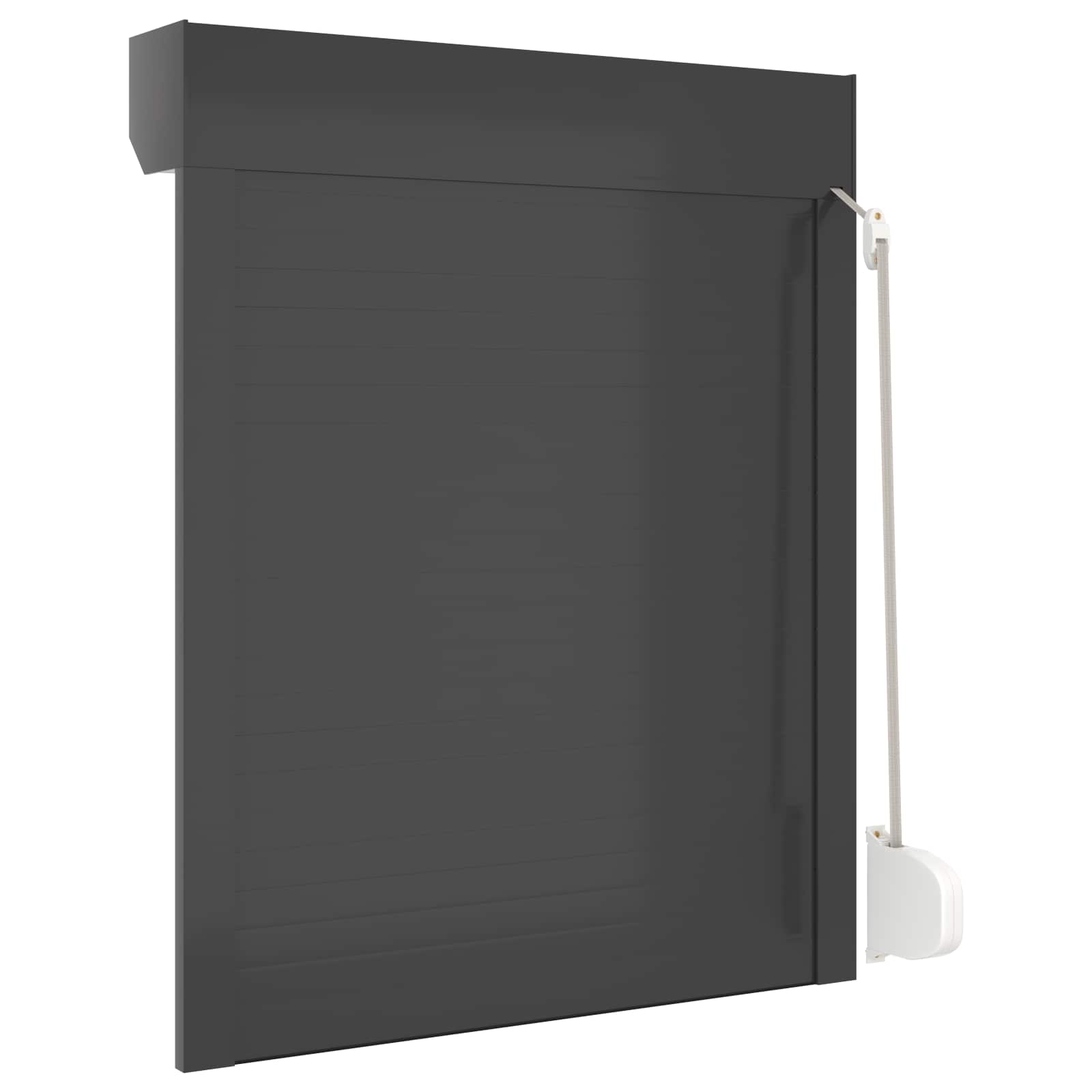 Rollladen Weiß 70 x 100 cm Aluminium und Polyurethan