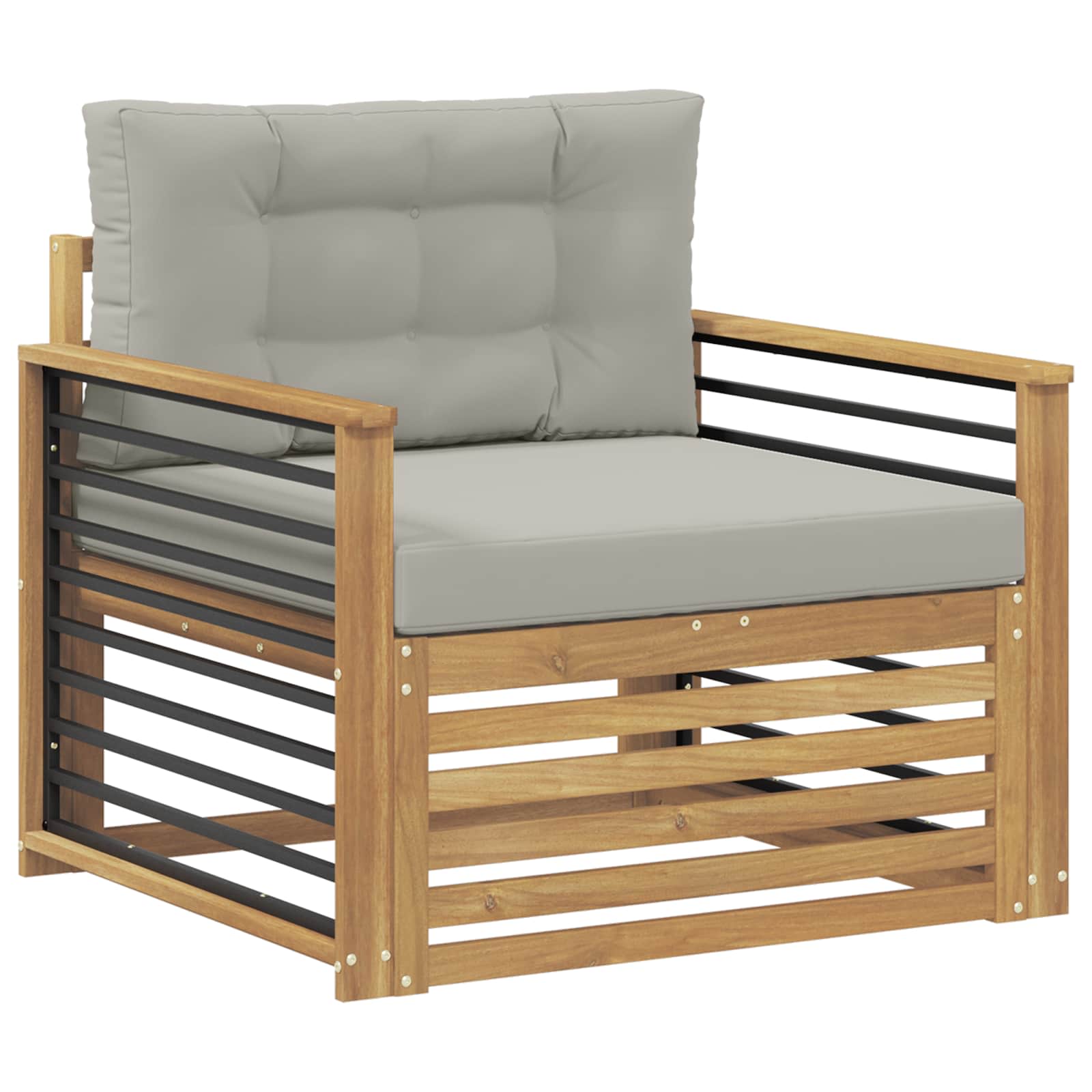 2 Stück Outdoor-Sofa Natur