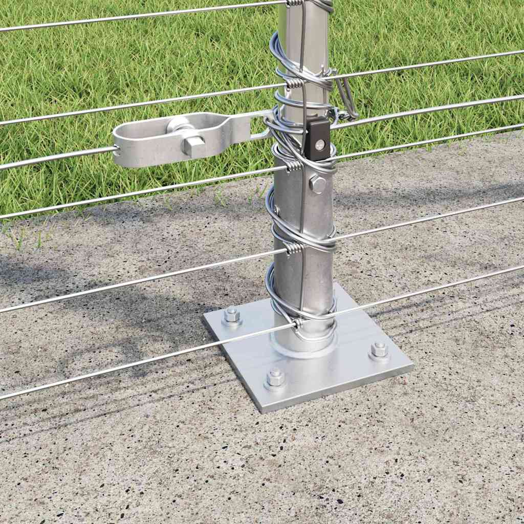 Ground Fix Geschweißter Drahtzaun 25 x 0,8 m Silber Netz