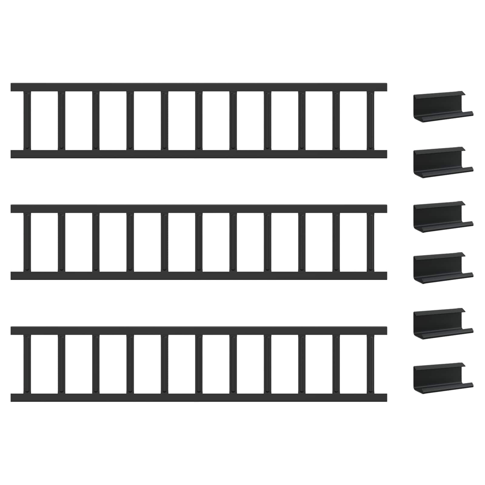 Dachschneeschild Anthrazit 100 x 2,5 x 20 cm Stahl