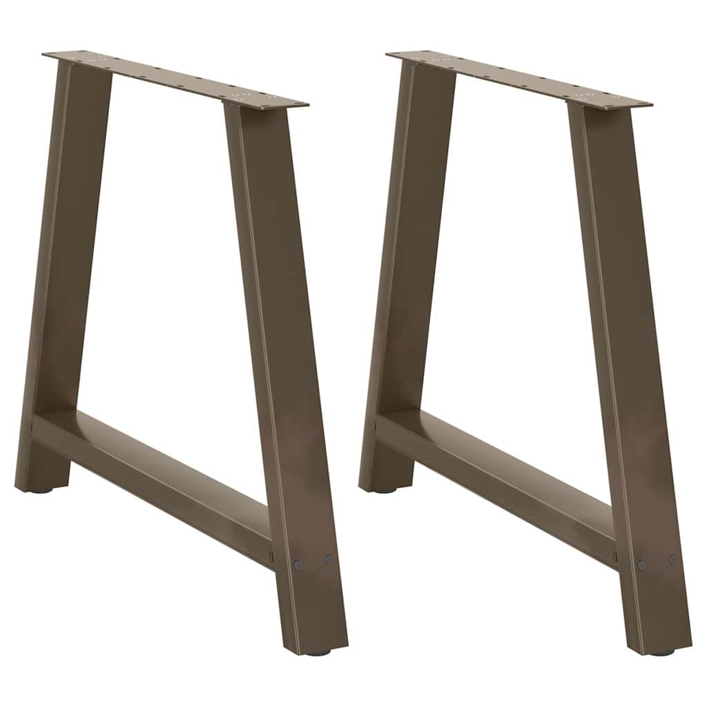 Couchtischbeine A-Form 2 Stk. 30x(30-31) cm Stahl