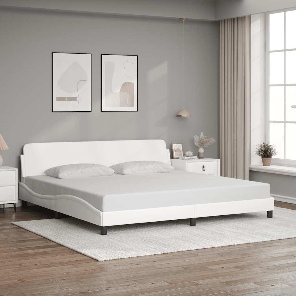 Bettgestell "Dover" Schwarz 80x200 cm Kunstleder