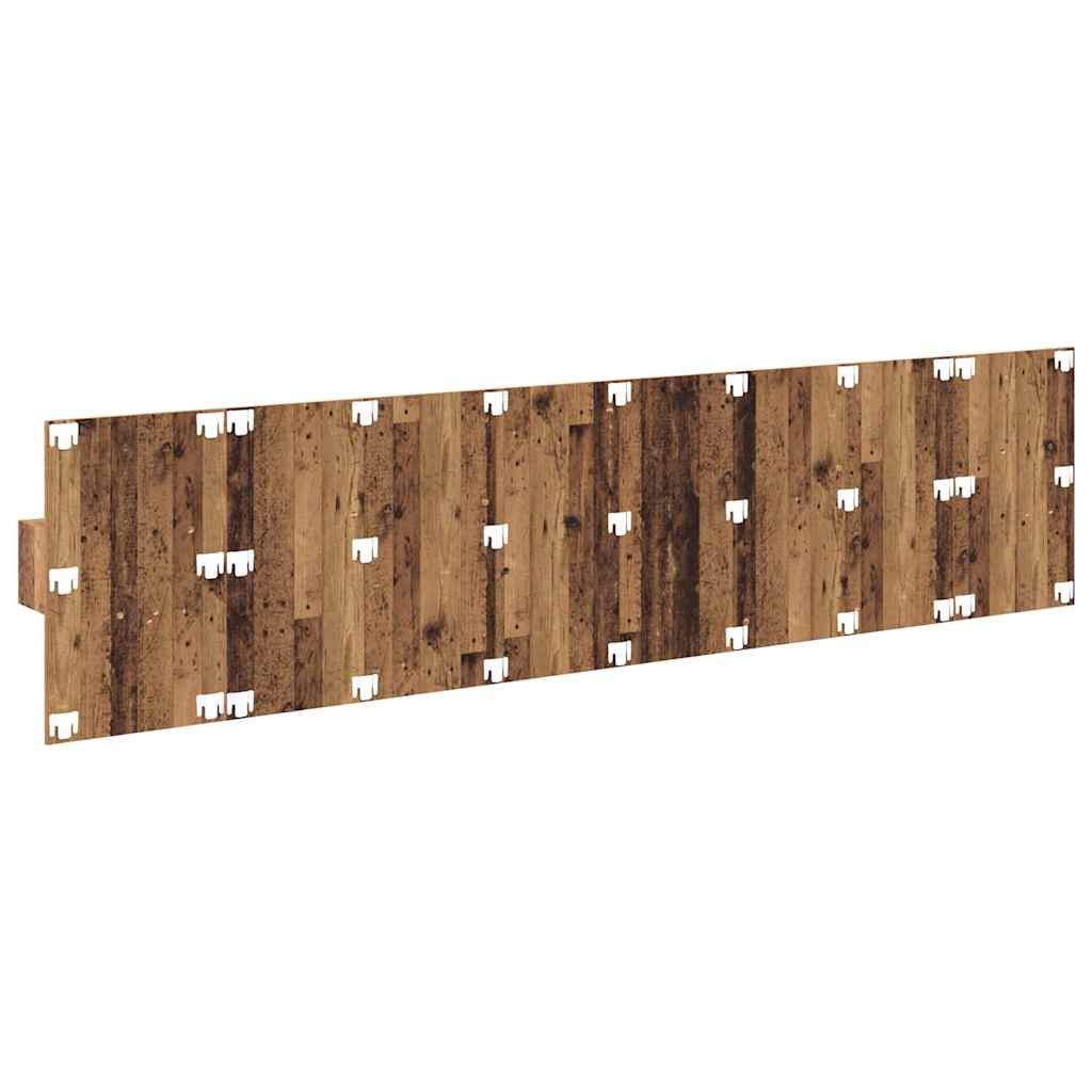 Kopfteil mit Nachttischen Weiß Holzwerkstoff