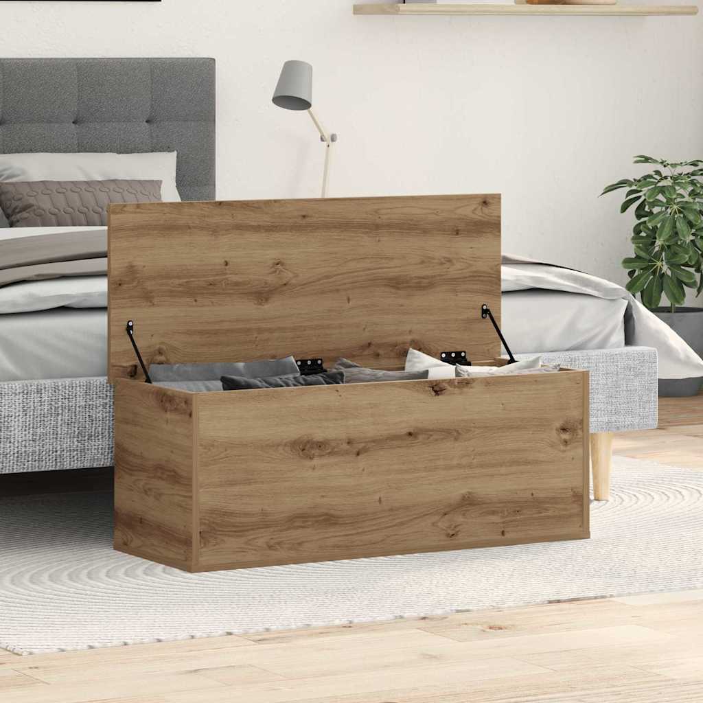 Aufbewahrungstruhe Weiß 84x42x46 cm Holzwerkstoff