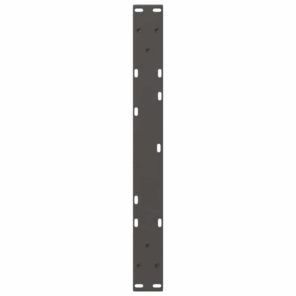 Couchtischbeine V-Form 2 Stück Schwarz 30x(30-31,3) cm Stahl