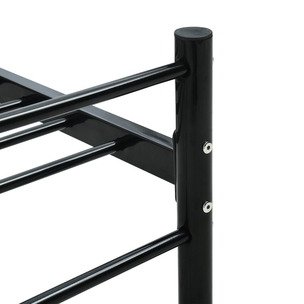 Bettgestell Grau Metall 180×200 cm