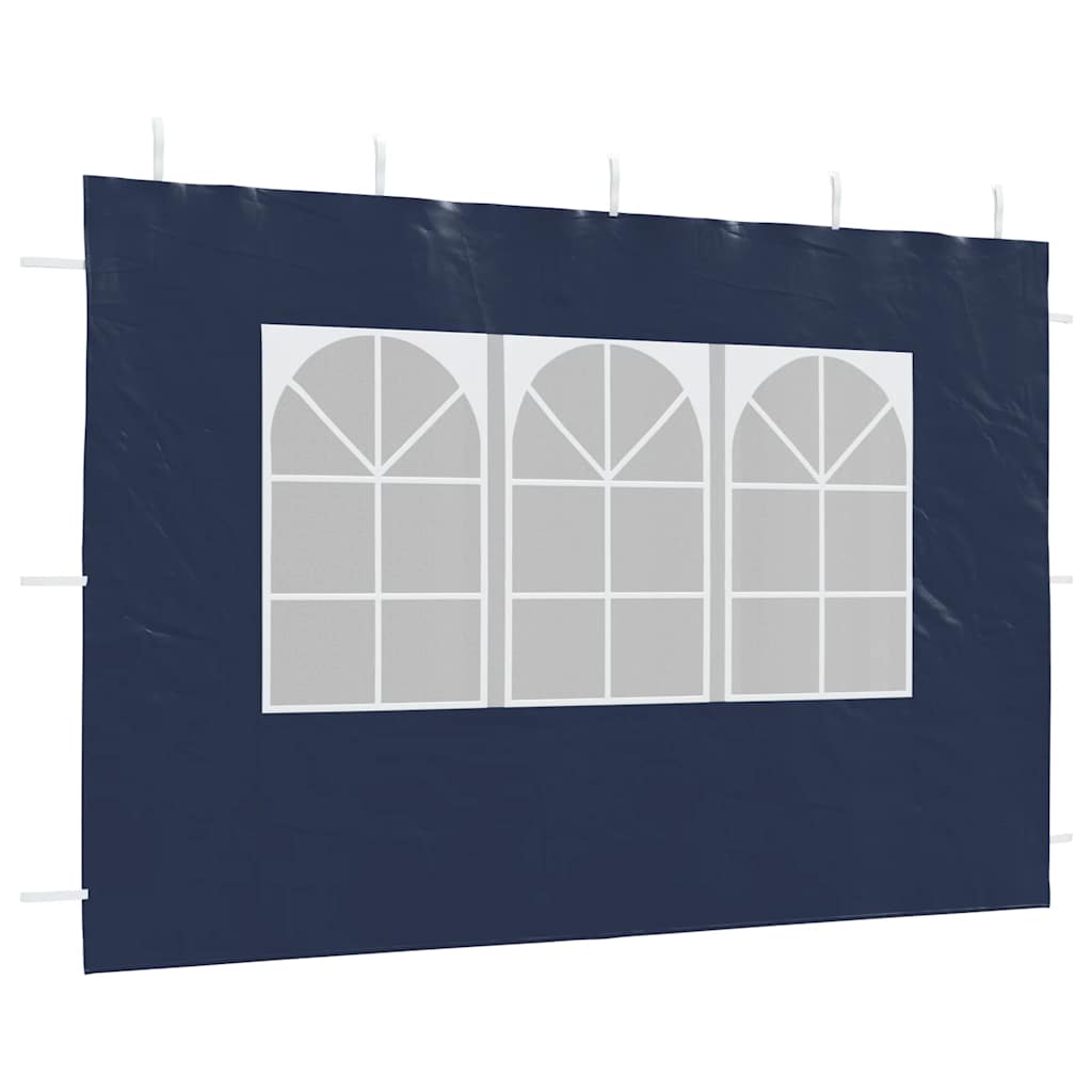 Party Zelt Seitenteil 2 pcs 300 x 195 cm Rot PE und Stahl