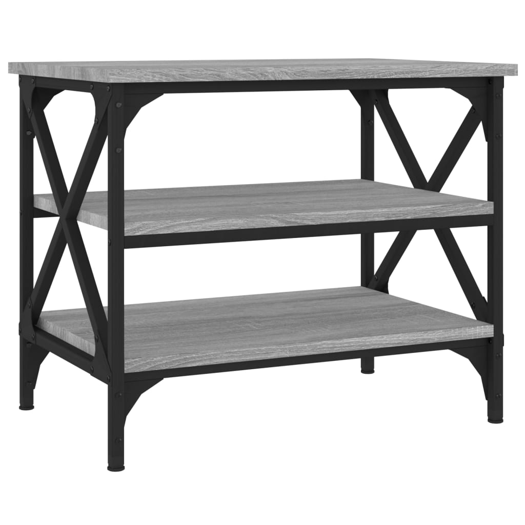 Beistelltisch Schwarz 55x38x45 cm Holzwerkstoff