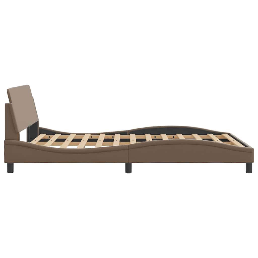 Bettgestell "Dover" Schwarz 80x200 cm Kunstleder