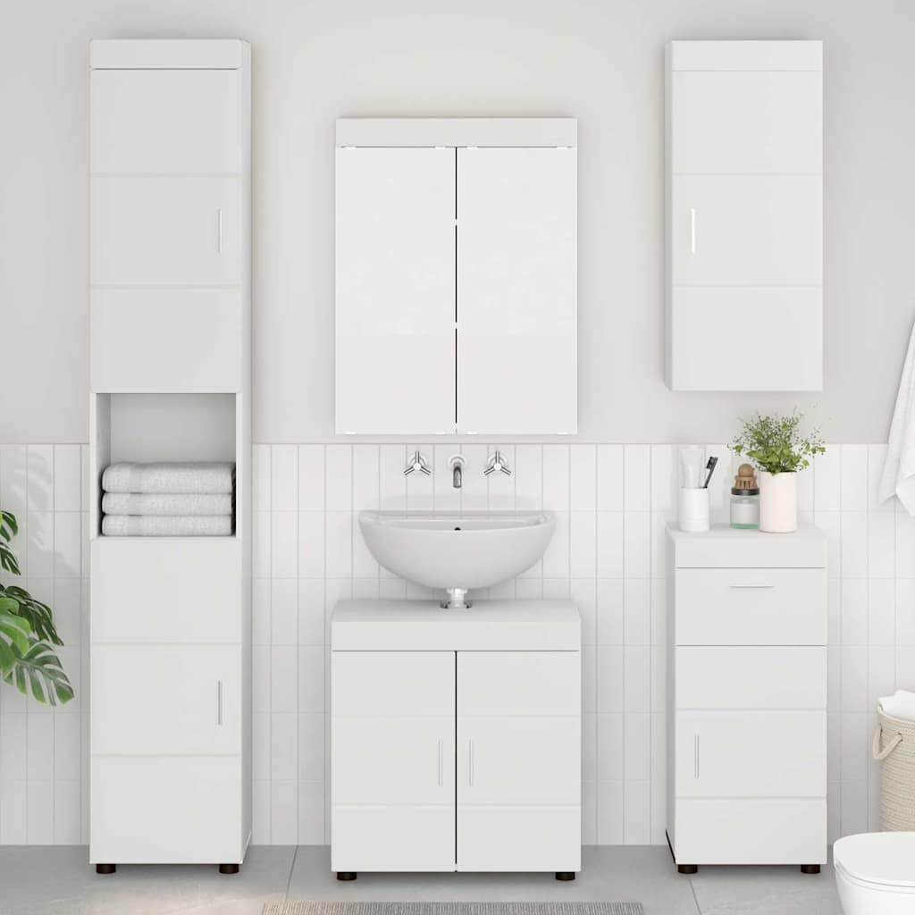 Badezimmermöbel-Set TULUM 2 pcs Weiß 60 x 34 x 63 cm