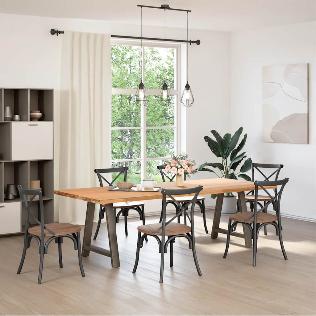 Couchtischbeine A-Form 2 Stk. 30x(30-31) cm Stahl