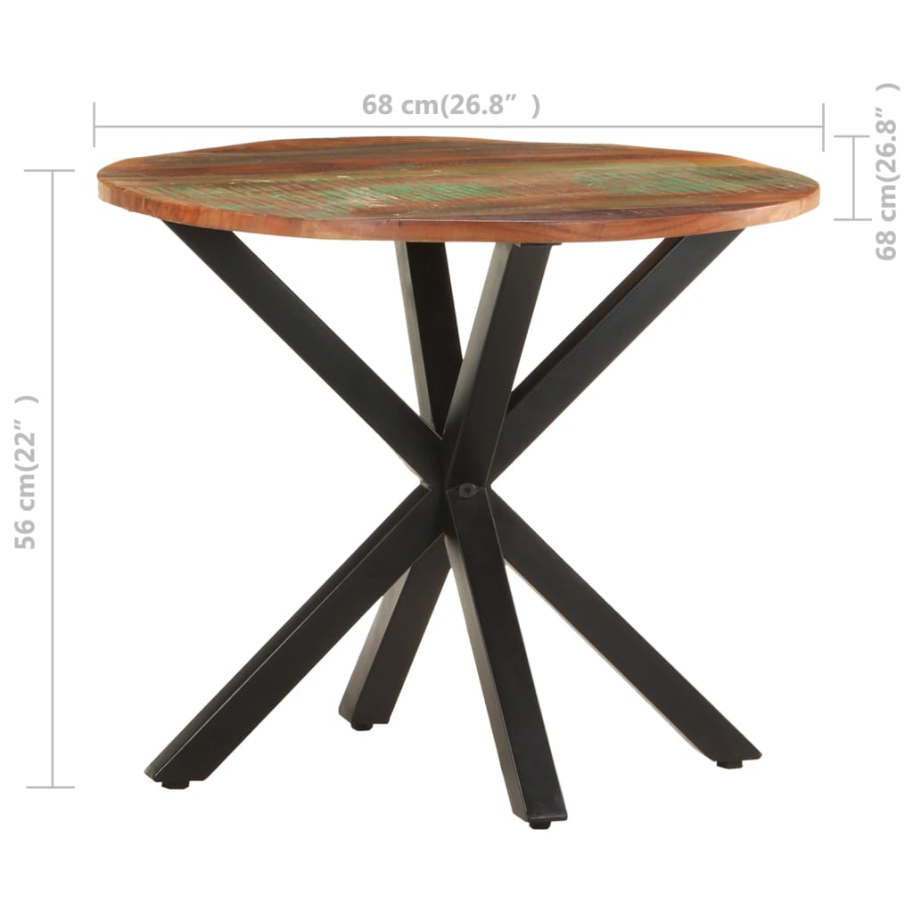 Beistelltisch 68x68x56 cm Mango Massivholz