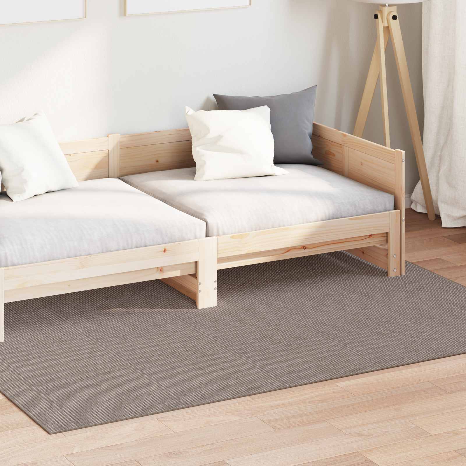 Bereichsteppiche Rechtwinklig LUGO Creme 150 x 80 cm Polyester