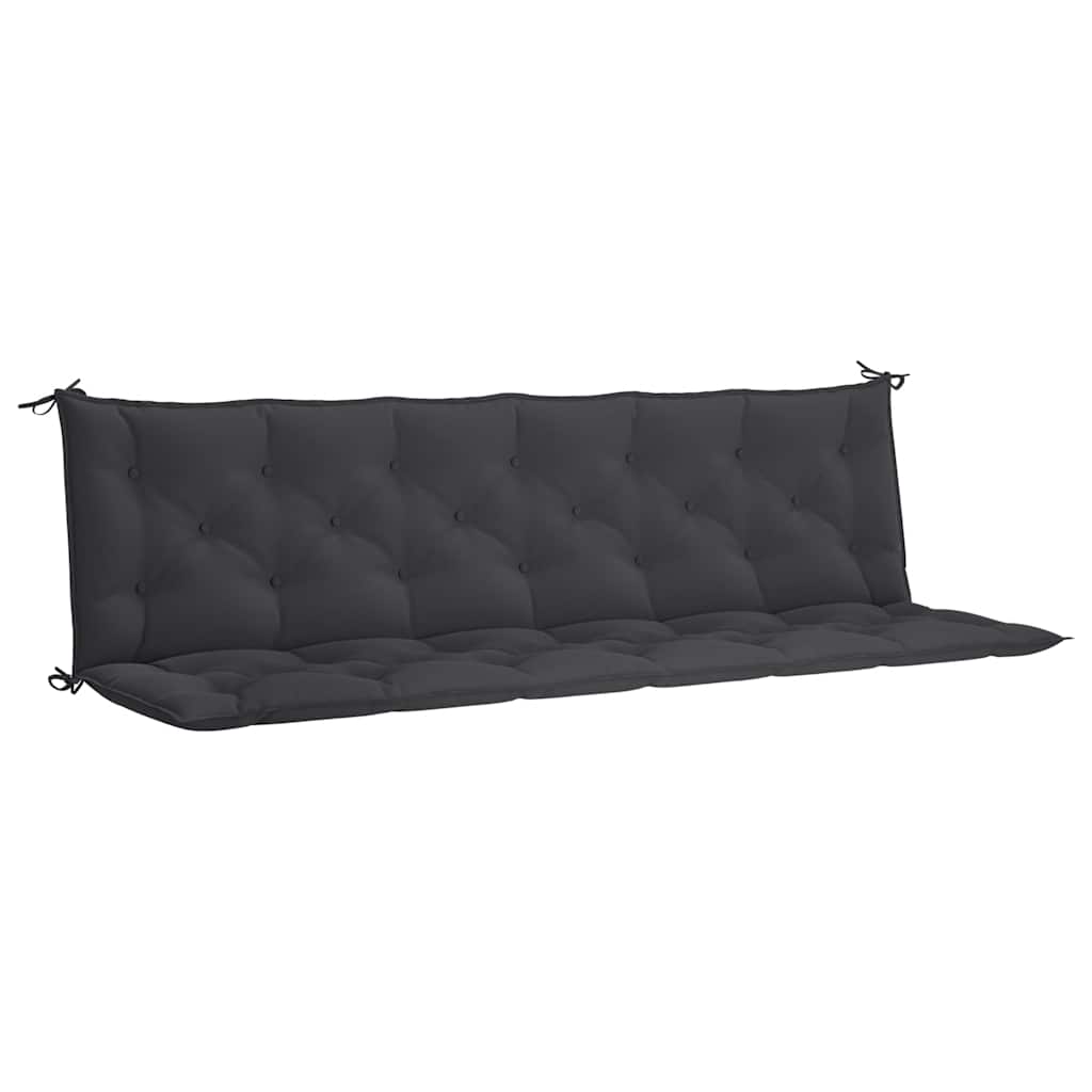 Gartenbank-Auflage Anthrazit 100x(50+50)x7 cm Oxford-Gewebe
