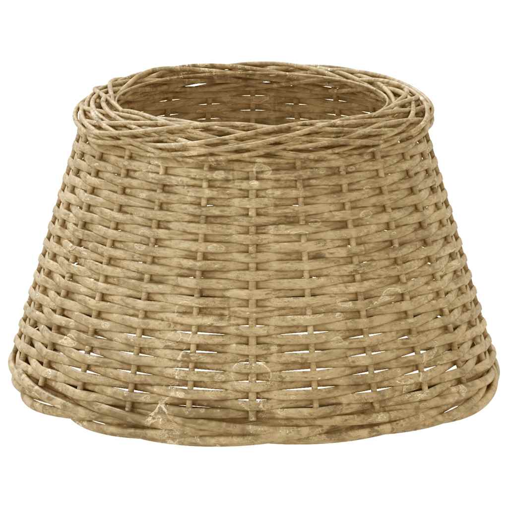 Lampenschirm Weiß Ø15x12 cm Korbweide