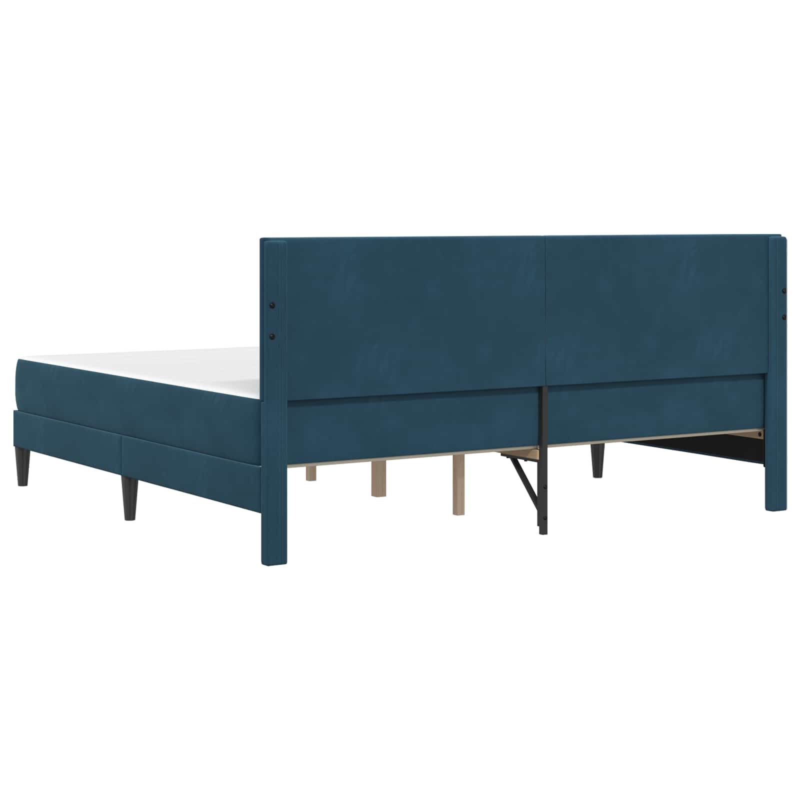 Bettgestell mit Matratze mit Kopfteil Hellgrau 80 x 200 cm Samt