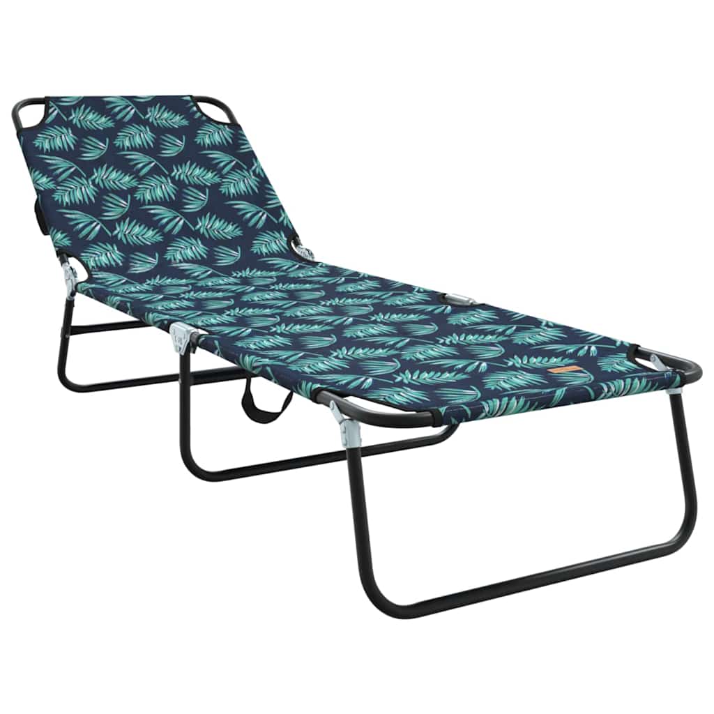Klappbare Sonnenliege Blau 188 x 57 x 86,5 cm Polyester