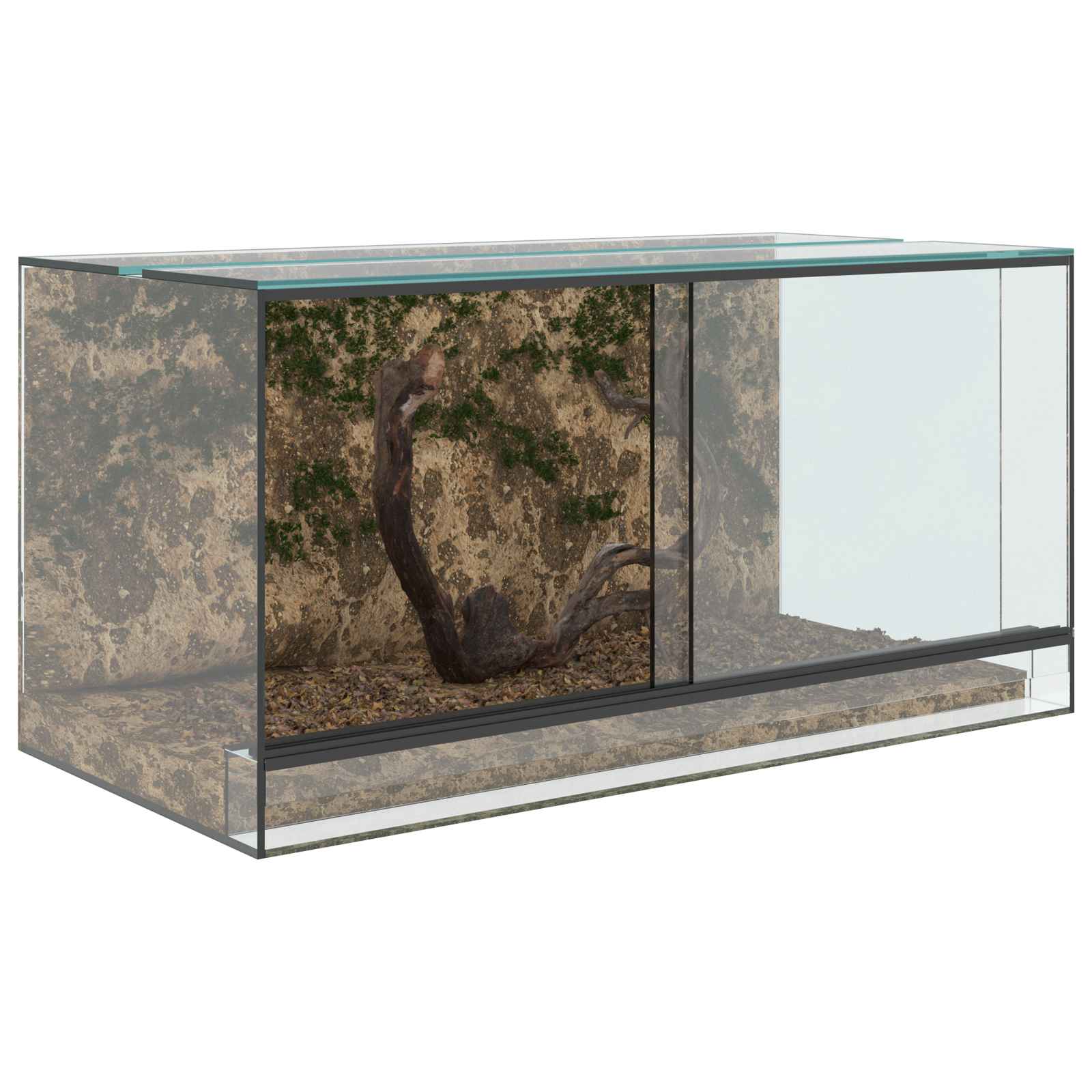 Terrarium mit Speicher Transparent 30 x 30 x 30 cm Glas