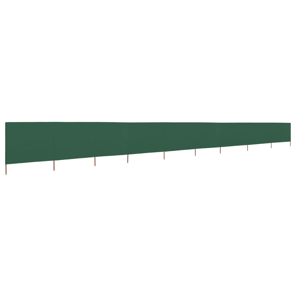 3-teiliges Windschutzgewebe 400 x 120 cm Weiß