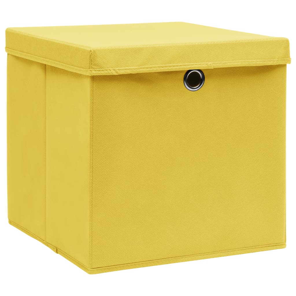 Aufbewahrungsboxen 4 Stk. Blau 32x32x32 cm Stoff